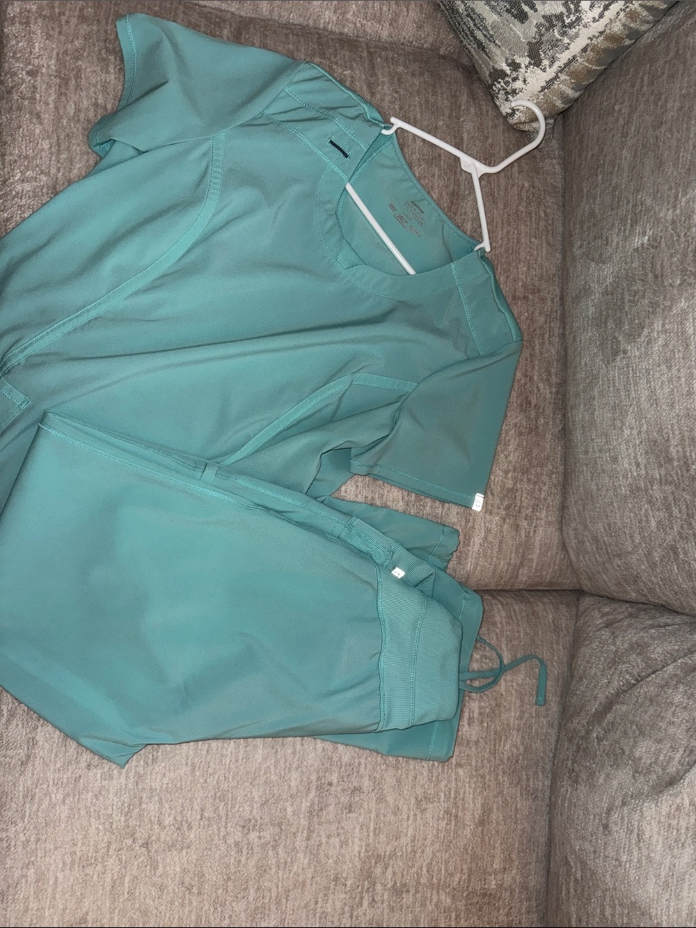 Unbranded Teal Women's Scrub Set - Top & Pants